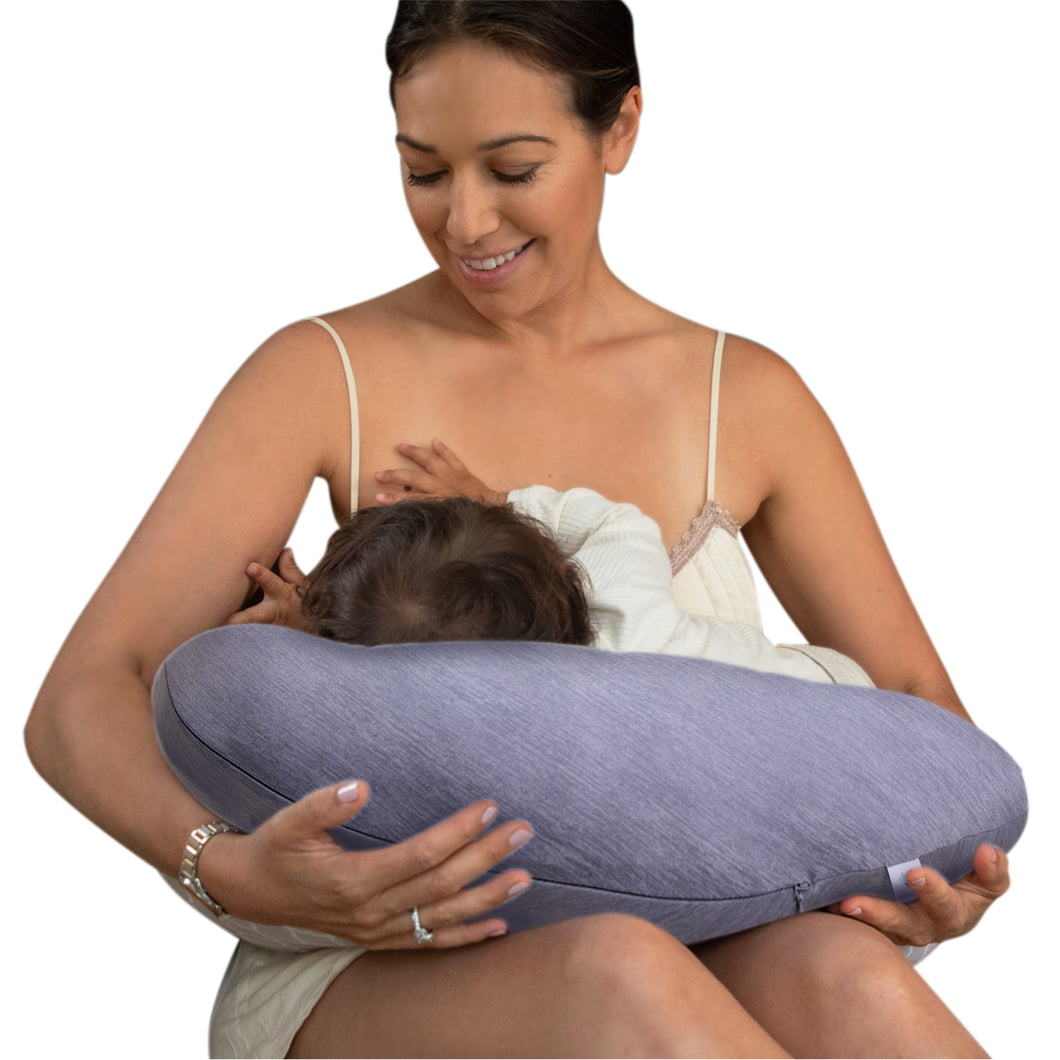 Pharmedoc Nursing Pillow and Positioner, Breastfeeding and Bottlefeeding Pillow, Removable and Washable Cover, Soft and Breathable Fabric, Baby Shower Gifts