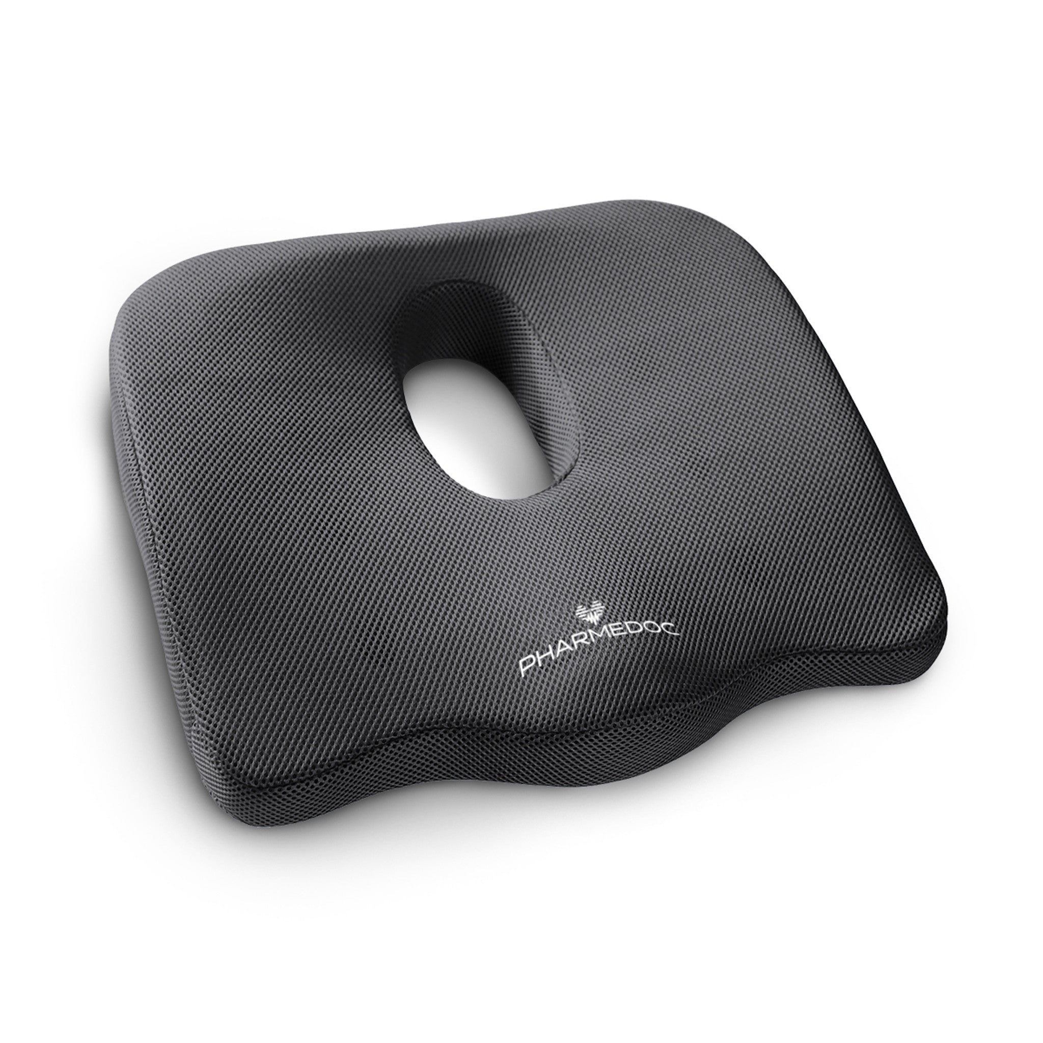 Pharmedoc Orthopedic Coccyx Seat Cushion, Black