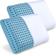 Load image into Gallery viewer, PharMeDoc Cooling Memory Foam Pillow - 2 PACK
