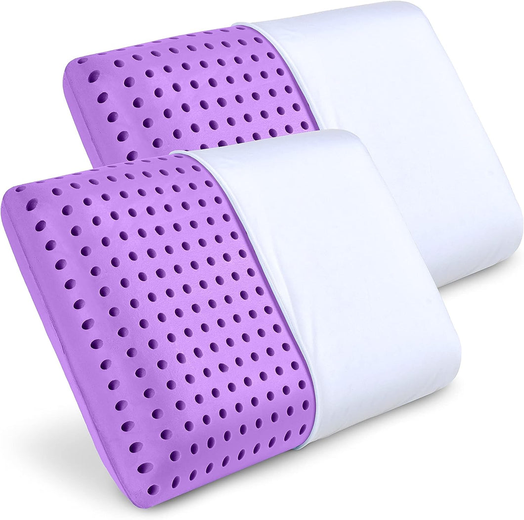 PharMeDoc Cooling Memory Foam Pillow - 2 PACK