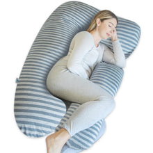 Load image into Gallery viewer, PharMeDoc U Shaped Pregnancy Pillow, Jersey Cotton Cover
