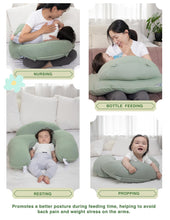 Load image into Gallery viewer, Pharmedoc Nursing Pillow for Breastfeeding - With Safety Bumper &amp; Adjustable Waist Straps - Removable Cover
