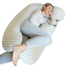 Load image into Gallery viewer, PharMeDoc U Shaped Pregnancy Pillow, Jersey Cotton Cover
