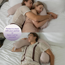 Load image into Gallery viewer, Pharmedoc Body Pillow for Adults - Side Sleeper Pillow – Maternity and Pregnancy Pillow - Nursing Pillow for Breastfeeding - Pregnancy Must Haves
