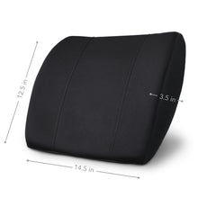 Load image into Gallery viewer, High Density Memory Foam Lumbar Support Cushion - PharMeDoc

