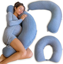 Load image into Gallery viewer, PharMeDoc Crescent Pregnancy Pillows, Maternity and Nursing Pillow for Breast Feeding
