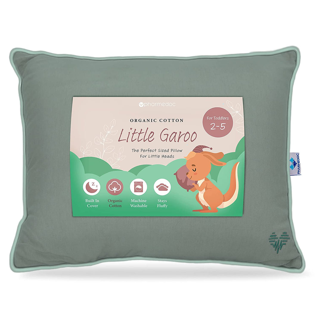 Toddler Pillows with Organic Machine Washable Cover