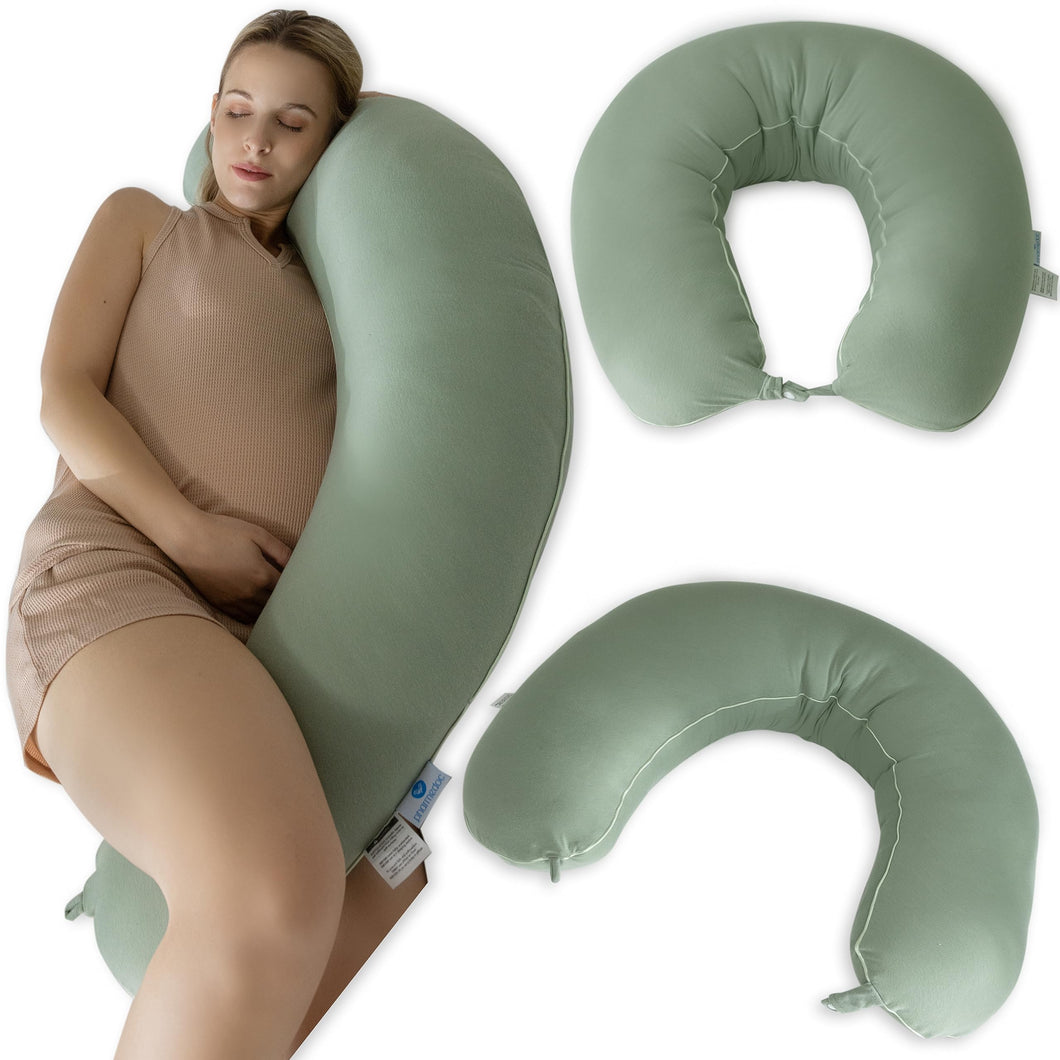 PharMeDoc Crescent Pregnancy Pillows, Maternity and Nursing Pillow for Breast Feeding