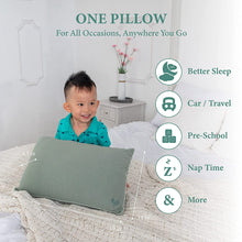 Load image into Gallery viewer, Toddler Pillows with Organic Machine Washable Cover
