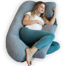 Load image into Gallery viewer, U-Shaped Pregnancy Pillow with Cooling Cover - PharMeDoc
