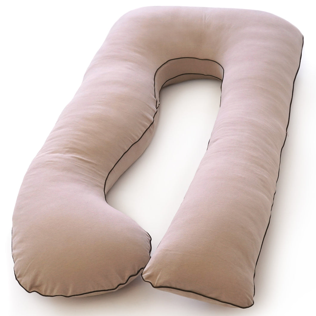 PharMeDoc U Shaped Pregnancy Pillow, Organic Cotton Cover
